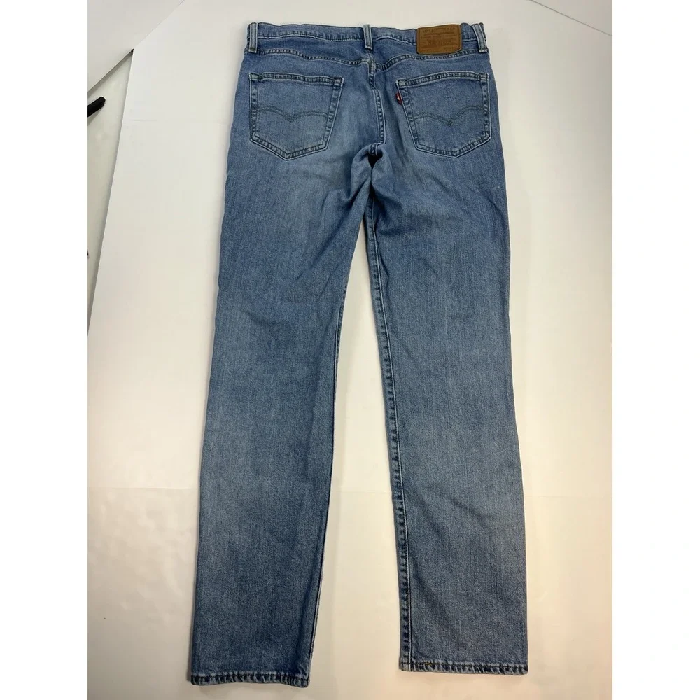 Levis 511 Big E Blue Denim Jeans Stretch Slim Fit Premium Mens 32x31